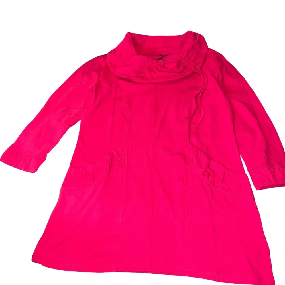 Neon Buddha Pink Tunic Top - Picture 1 of 8
